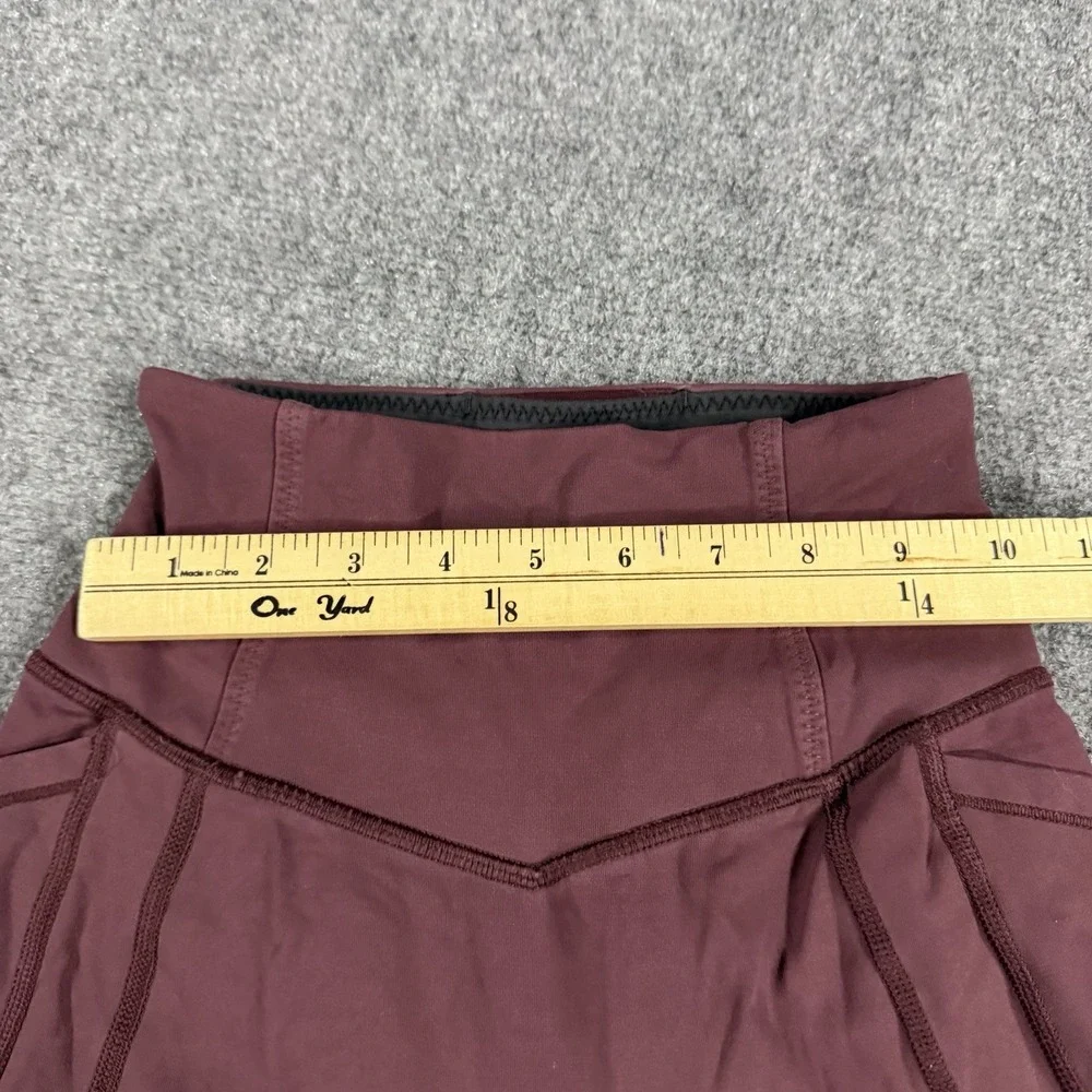 Lululemon Leggings Womens 2 Maroon Crop 23